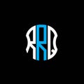 RRQ letter logo abstract creative design. Royalty Free Stock Photo