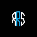 RRS letter logo abstract creative design.