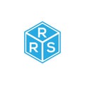 RRS letter logo design on black background. RRS creative initials letter logo concept. RRS letter design