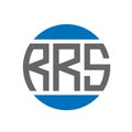 RRS letter logo design on white background. RRS creative initials circle logo concept. RRS letter design