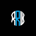 RRW letter logo abstract creative design. Royalty Free Stock Photo