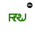 RRW Logo Letter Monogram Design Royalty Free Stock Photo