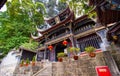 Rrwang(Two Nobilities) temple of Dujiang Weir Royalty Free Stock Photo