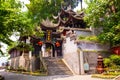 Rrwang(Two Nobilities) temple of Dujiang Weir Royalty Free Stock Photo