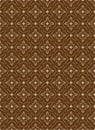 Seamless Medallion On Brown Background