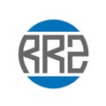 RRZ letter logo design on white background. RRZ creative initials circle logo concept. RRZ letter design Royalty Free Stock Photo