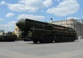 The RS-24 (RT-24) Yars or Topol-MR is a Russian MIRV-equipped, thermonuclear weapon Royalty Free Stock Photo