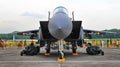 RSAF F-15SG Strike Eagle on display Royalty Free Stock Photo
