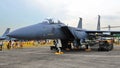 RSAF F-15SG Strike Eagle on display Royalty Free Stock Photo