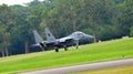 RSAF F-15SG Strike Eagle scrambling Royalty Free Stock Photo