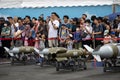 RSAF Open House 2023 - Spectators of Weapon Loading Drill Royalty Free Stock Photo