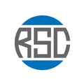 RSC letter logo design on white background. RSC creative initials circle logo concept. RSC letter design Royalty Free Stock Photo