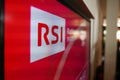 RSI Logo on flat screen Royalty Free Stock Photo