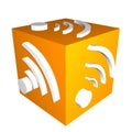 RSS feed icon Royalty Free Stock Photo