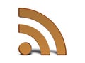 RSS glass symbol Royalty Free Stock Photo
