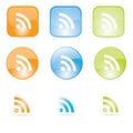 Rss icons Royalty Free Stock Photo