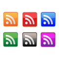 RSS Icons Royalty Free Stock Photo