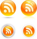 Rss icons. Royalty Free Stock Photo