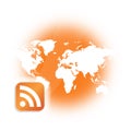 RSS Podcast Broadcast Logo Royalty Free Stock Photo