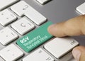 RSV Respiratory Syncytial Virus - Inscription on Green Keyboard Key