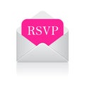 Rsvp letter vector icon