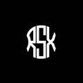 RSX letter logo abstract creative design. Royalty Free Stock Photo
