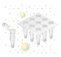 RT-PCR Testing - PCR Tray - Illustration