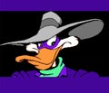 Rt of start screen from Darkwing Duck classic video game, pixel design vector illustration