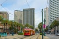 RTA Streetcar Canal Line, New Orleans, Louisiana, USA Royalty Free Stock Photo