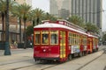 RTA Streetcar Canal Line in New Orleans Royalty Free Stock Photo