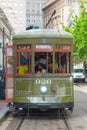 RTA Streetcar St. Charles Line in New Orleans Royalty Free Stock Photo