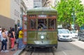 RTA Streetcar St. Charles Line in New Orleans, LA, USA Royalty Free Stock Photo
