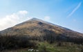 Rtanj mountain peak in Serbia famous for pyramidal shape Royalty Free Stock Photo