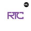 RTC Logo Letter Monogram Design Royalty Free Stock Photo