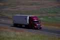 RTI Trucking / Red Peterbilt White Trailer