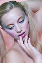 Ãârtistic rainbow make up