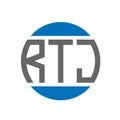 RTK letter logo design on white background. RTK creative initials circle logo concept. RTK letter design