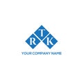 RTK letter logo design on white background. RTK creative initials letter logo concept. RTK letter design