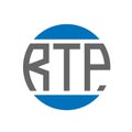 RTP letter logo design on white background. RTP creative initials circle logo concept. RTP letter design