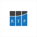 RTP letter logo design on WHITE background. RTP creative initials letter logo concept. RTP letter design.RTP letter logo design on