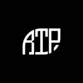 RTP letter logo design on black background. RTP creative initials letter logo concept. RTP letter design