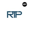 RTP Logo Letter Monogram Design Royalty Free Stock Photo