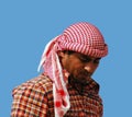 Rtrait of young bedouin man in Petra, Jordan. Royalty Free Stock Photo