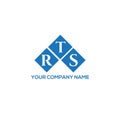 RTS letter logo design on white background. RTS creative initials letter logo concept. RTS letter design