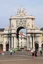 Rua Augusta Arch at Palace Square in Lisbon