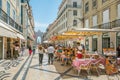 Rua Augusta in a summer afternoon, Lisbon, Portugal