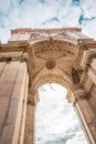 Rua Augusta triumphal Arch in the historic center of the city of Lisbon in Portugal.