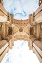 Rua Augusta triumphal Arch in the historic center of the city of Lisbon in Portugal.