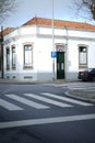 Rua HerÃÂ³is de ÃÂfrica corner LeÃÂ§a da Palmeira Matosinhos Portugal Royalty Free Stock Photo