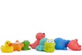 rubber animals to use in the bathtub Royalty Free Stock Photo